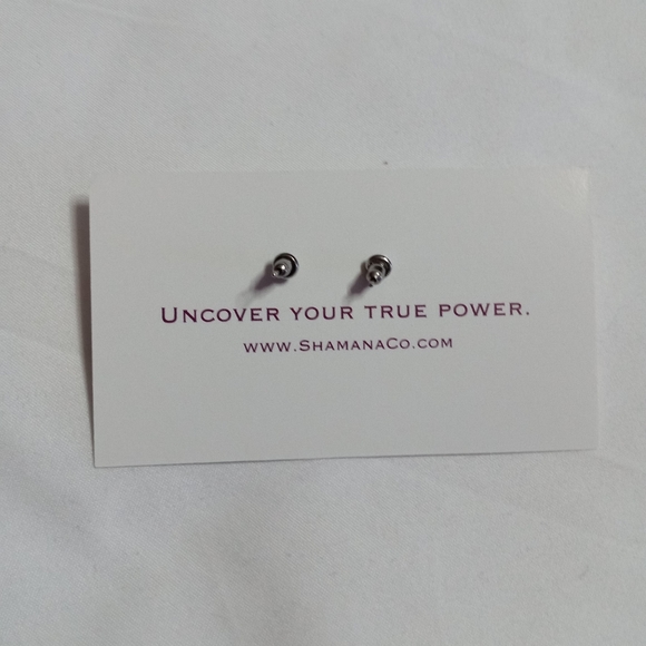 Tiger Eye Stud Earrings Discover Shamana Co NEW Crystal Healing Reiki - Picture 3 of 3